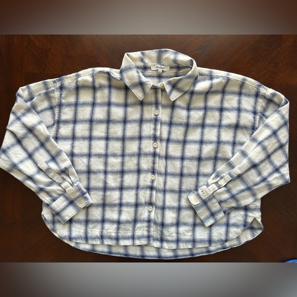 MADEWELL Plaid Button-Up Shirt SIZE L - Picture 9 of 11